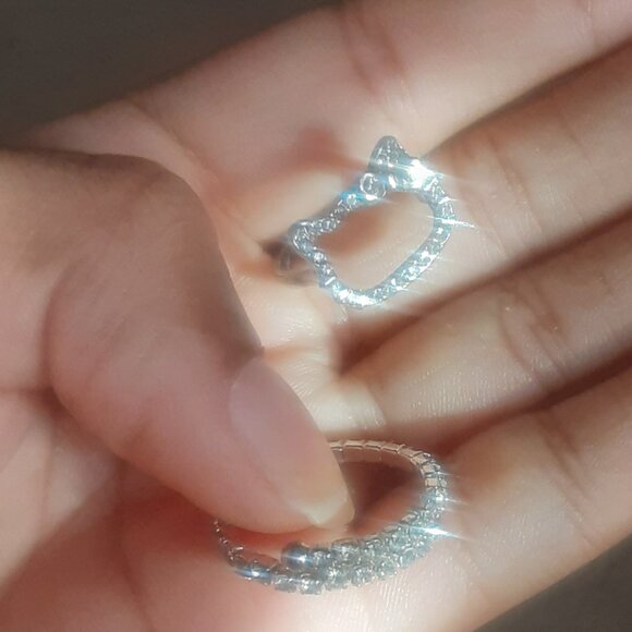 Hellokitty Sliver Ring + Adjustable Ring - Picture 2 of 6